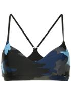 The Upside Camouflage Bralet Top - Blue