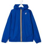 K Way Kids Blue Hooded Rain Jacket, Boy's, Size: 14 Yrs
