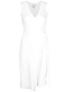 Milly Wrap Knitted Dress - White