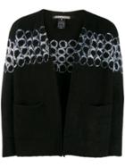 Suzusan Printed Cardigan - Black