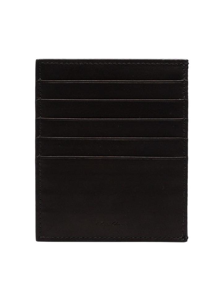 Rick Owens Black Porta Leather Cardholder