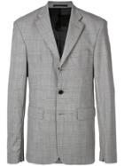 Cmmn Swdn Checked Single Breasted Jacket - Grey
