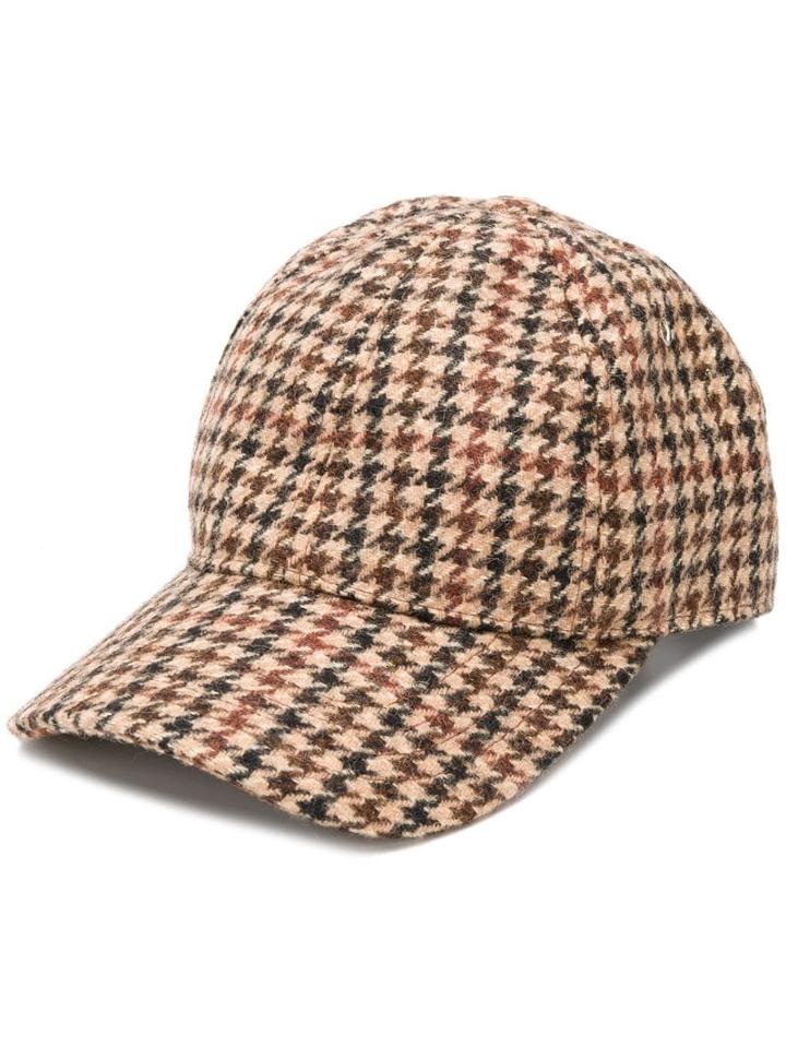 Ami Paris Ami Patch Cap - Brown