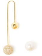 Asherali Knopfer Interchangeable Gold, Diamond And Pearl Bar