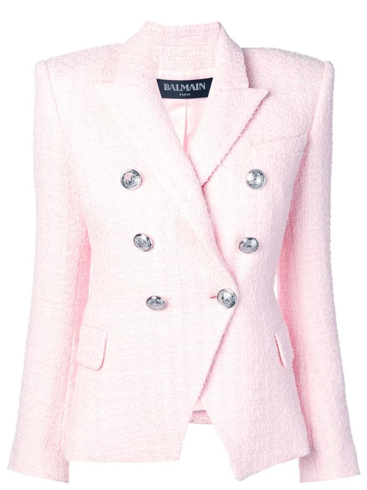 Balmain Double-breasted Blazer Jacket - Pink