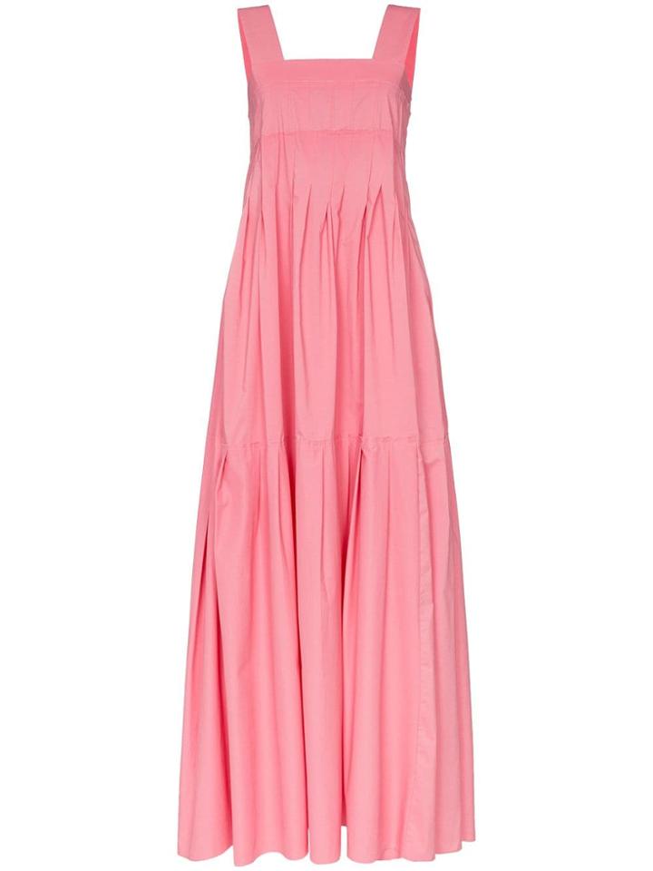 Plan C Tiered Maxi-dress - Pink