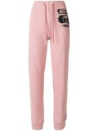 Moschino - Classic Track Trousers - Women - Cotton - 42, Pink/purple, Cotton