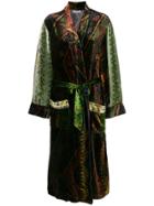 Pierre-louis Mascia Embroidered Fitted Coat - Multicolour