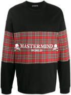 Mastermind World Mastermind Tartan Logo Longsleeve - Black