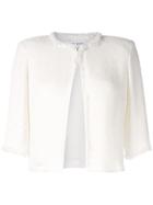 Sonia Rykiel Cropped Frayed Jacket - White