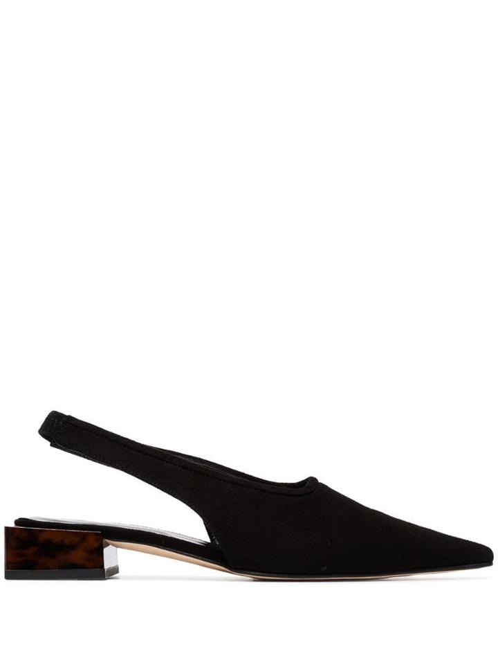 Ganni Slingback Pumps - Black