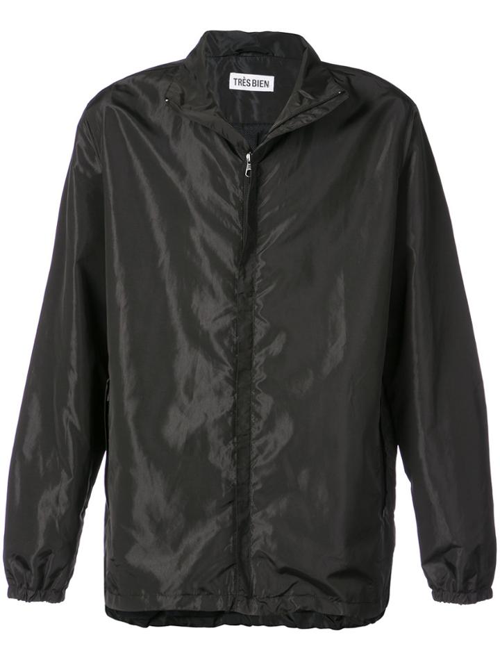 Très Bien Zipped Fitted Jacket - Black