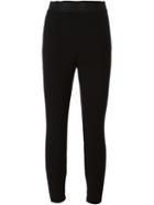 Dolce & Gabbana Elasticated Waistband Leggings, Women's, Size: 46, Black, Spandex/elastane/virgin Wool