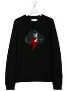 Alberta Ferretti Kids Teen Sequinned Lightning Cloud Sweatshirt -