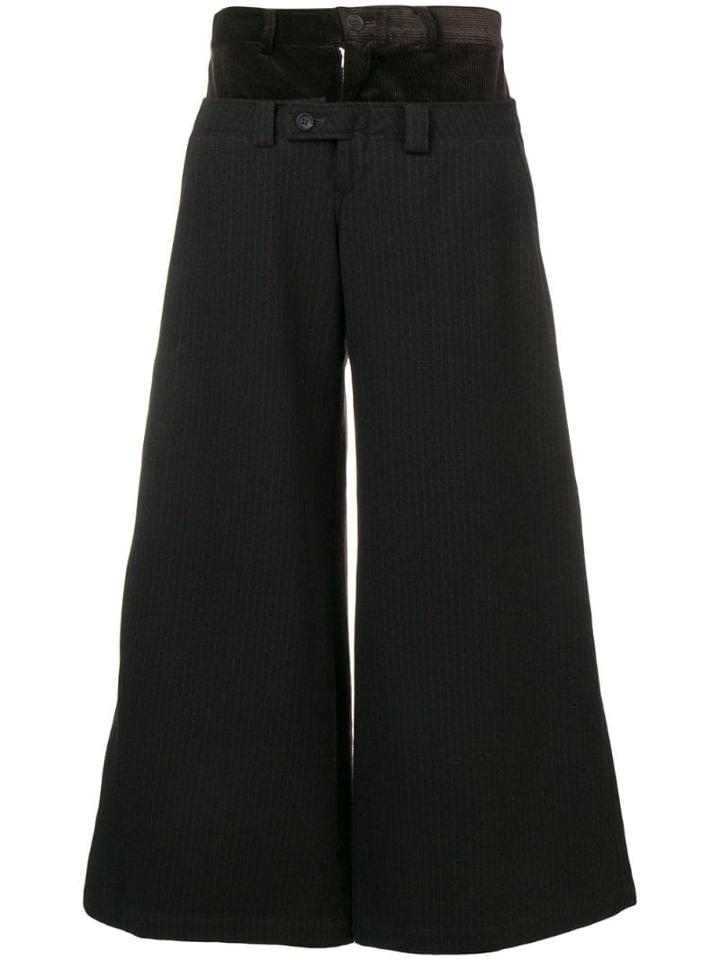 Yohji Yamamoto Pre-owned Double Layer Trousers - Brown