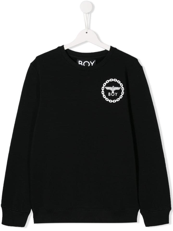 Boy London Kids Teen Eagle Print Sweatshirt - Black
