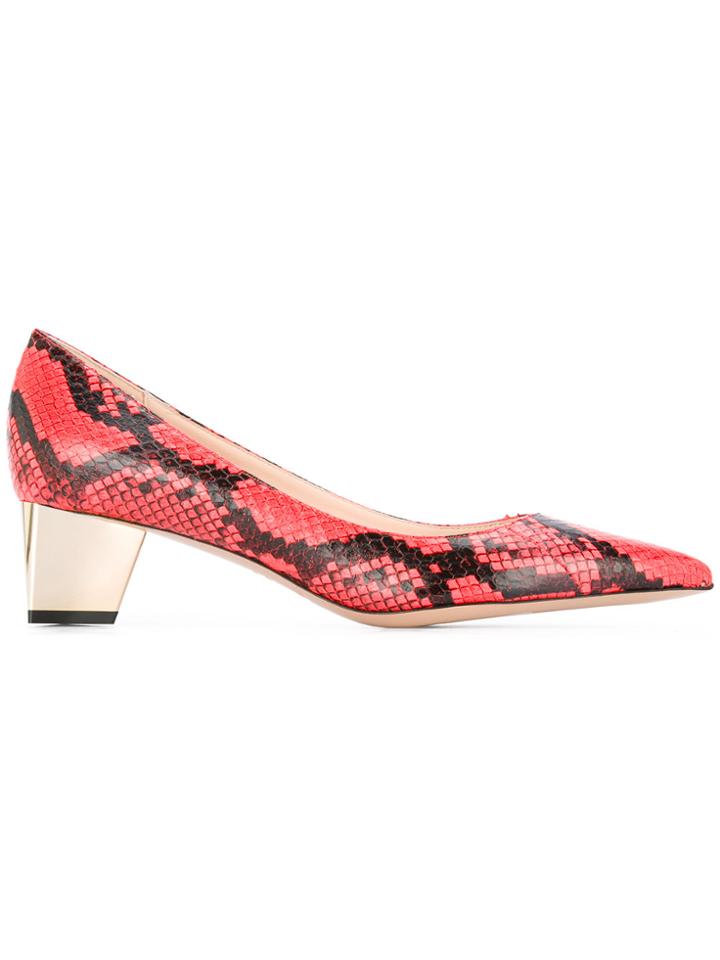 Nicholas Kirkwood Printed Pumps - Red