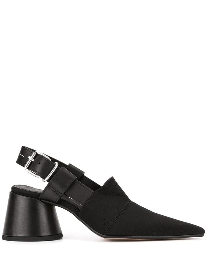 Mm6 Maison Margiela Chunky Heel Slingback Pumps - Black