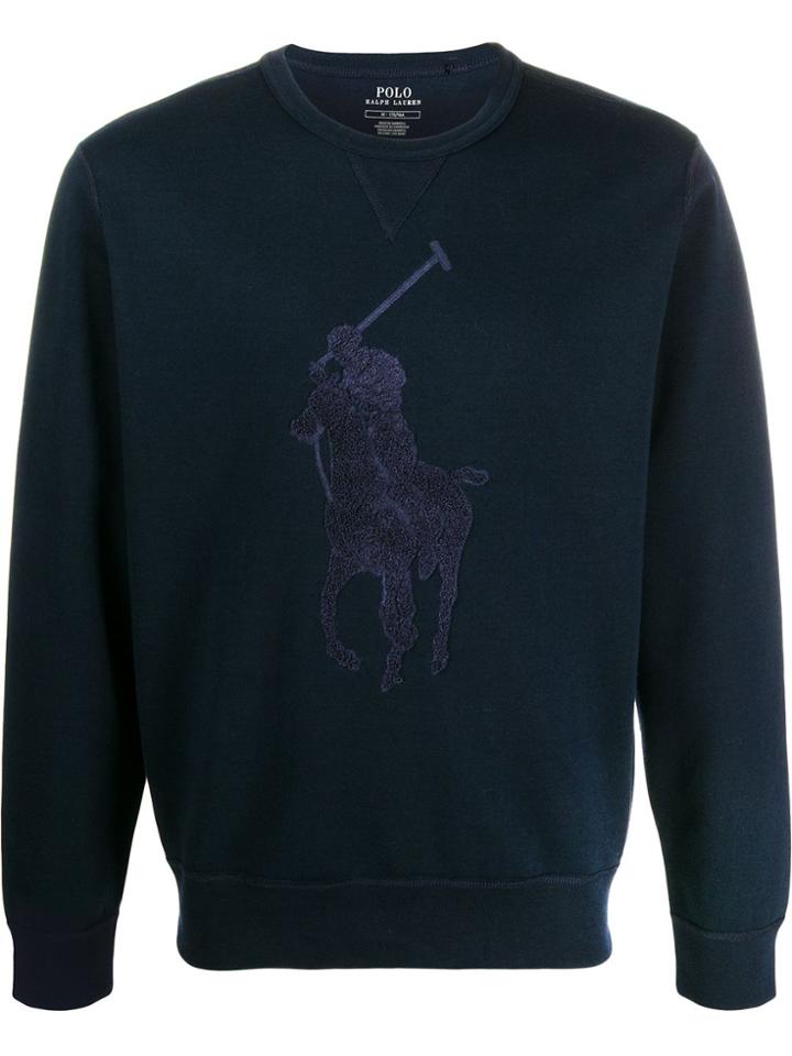 Ralph Lauren Big Pony-embroidery Sweatshirt - Blue