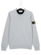 Stone Island Kids Crew Neck Sweatshirt, Boy's, Size: 10 Yrs, Grey