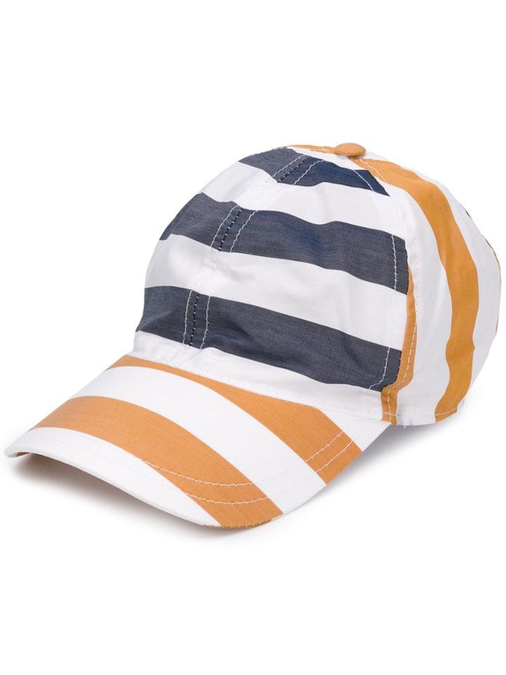 Sunnei Multi-stripe Cap - White