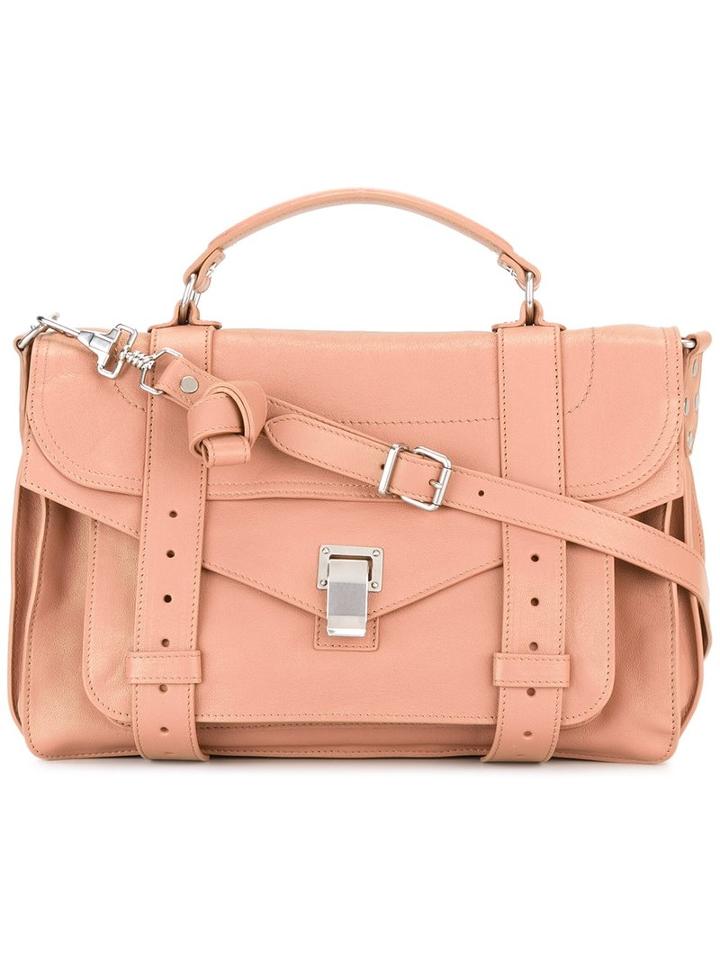 Proenza Schouler Ps1 Satchel Bag, Women's, Brown, Calf Leather