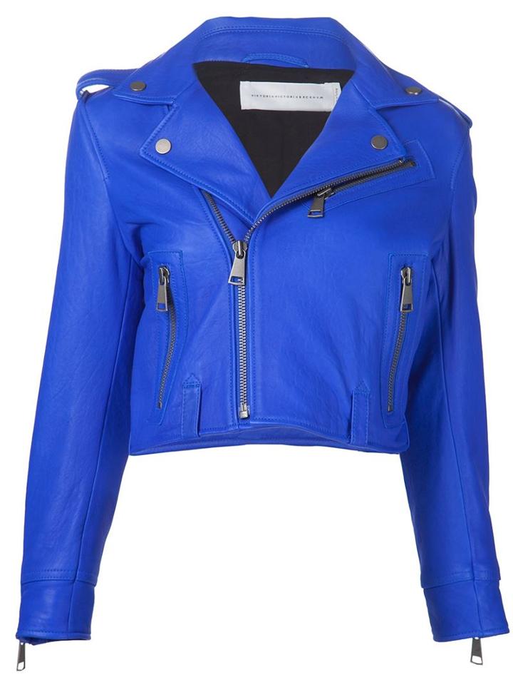 Victoria Victoria Beckham Cropped Biker Jacket