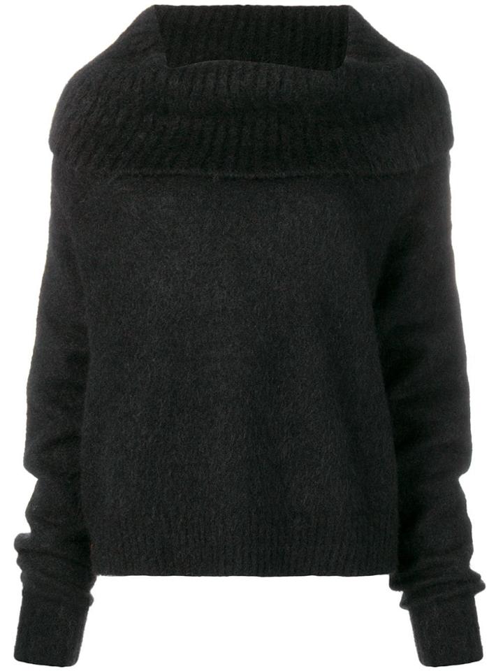 Acne Studios Cowl Neck Sweater - Black