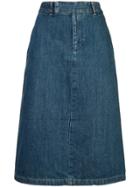 A.p.c. Classic Denim Skirt - Blue