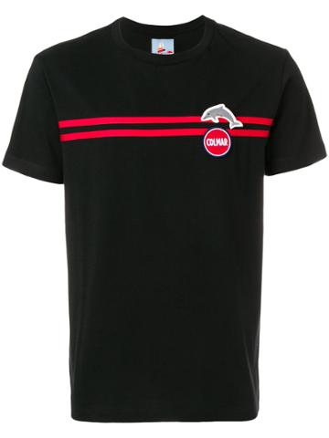 Au Jour Le Jour For Colmar Logo Stripe T-shirt - Black