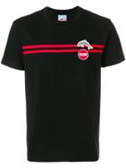 Au Jour Le Jour For Colmar Logo Stripe T-shirt - Black