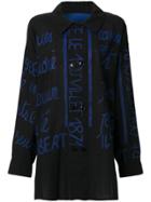 Jc De Castelbajac Vintage Handwritting Printed Shirt - Black
