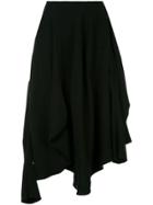 Comme Des Garçons Vintage Asymmetric Flared Skirt - Black