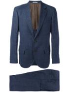 Brunello Cucinelli Two Piece Suit, Men's, Size: 52, Blue, Wool/linen/flax/silk/cupro