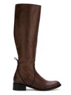 Sarah Chofakian Leather High Ankle Boots - Brown