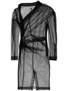 A.f.vandevorst Asymmetric Ruched Dress - Black