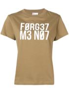 Red Valentino Logo T-shirt - Green