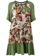 I'm Isola Marras Floral Print Sweat Dress - Green