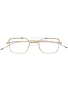 Thom Browne Eyewear Square Glasses - Gold