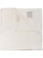 Gucci Guccy White Star Cashmere Blend Scarf