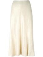 Chanel Vintage Sequined Detail Midi Skirt, Women's, Size: 38, Nude/neutrals