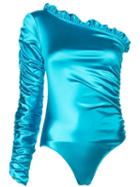 Fantabody Carol Ruffle Bodysuit - Blue