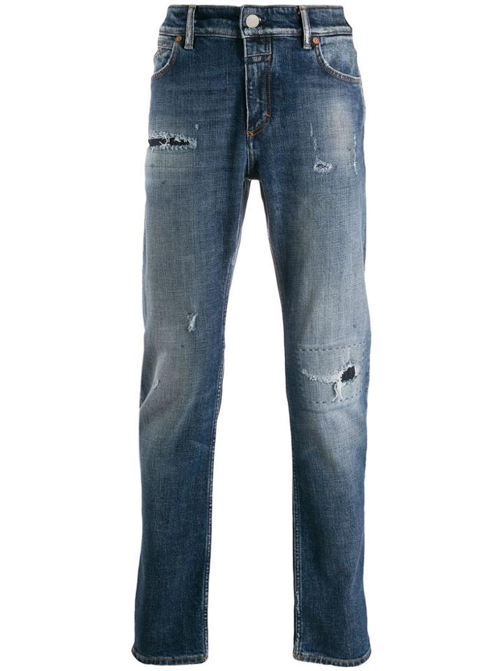 Closed Faded Mid-rise Jeans - Blue