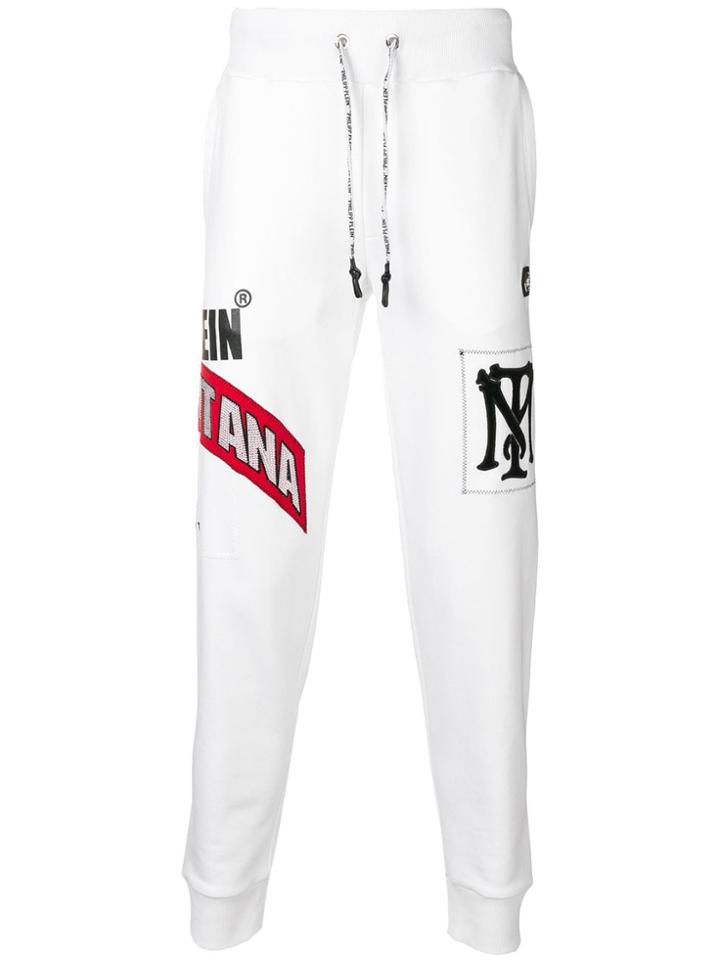 Philipp Plein Scarface Track Pants - White