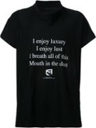 Julius Text Print T-shirt, Men's, Size: 2, Black, Cotton