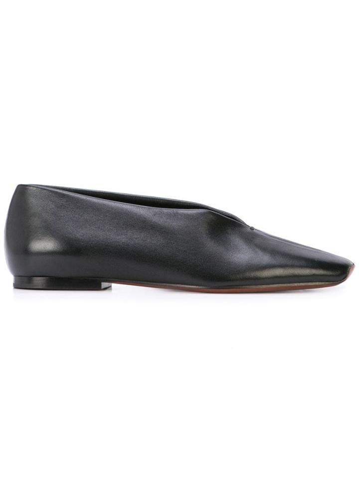 Proenza Schouler Square Toe Slippers - Black