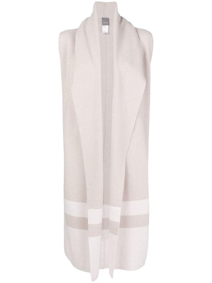 Lorena Antoniazzi Long Sleeveless Cardigan - Nude & Neutrals