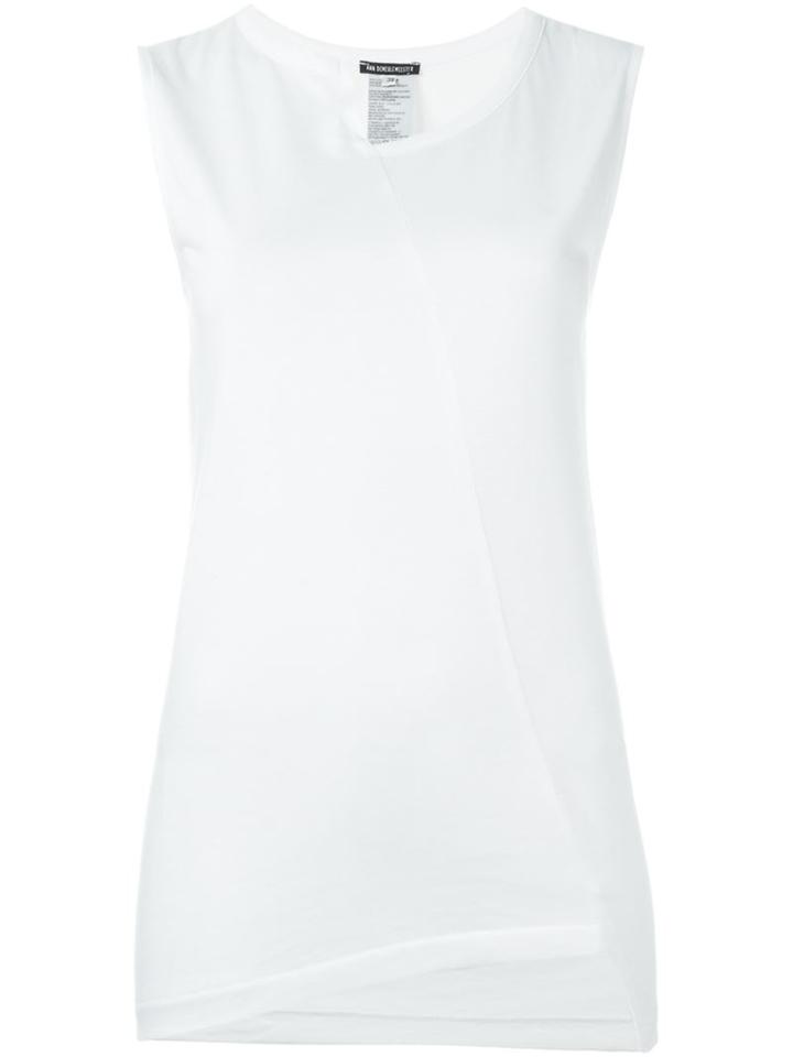 Ann Demeulemeester Asymmetric Sleeveless T-shirt
