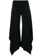 Lost & Found Rooms Draped Cropped Pants - Black
