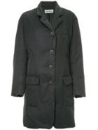Issey Miyake Vintage Padded Button-down Coat - Black